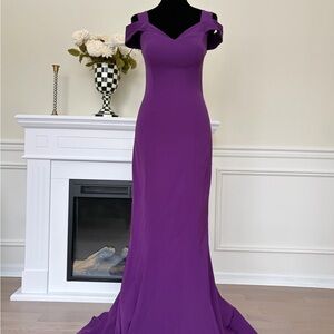 Elegant Purple Evening Gown
